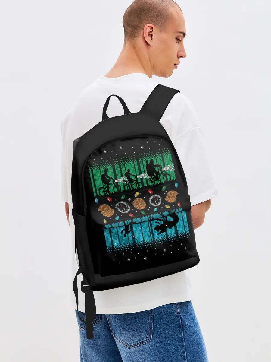 Рюкзак джинсовый / Очень странные дела -Новый Год