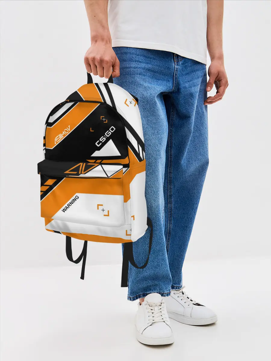 Рюкзак джинсовый / CS:GO - Asiimov Inverted