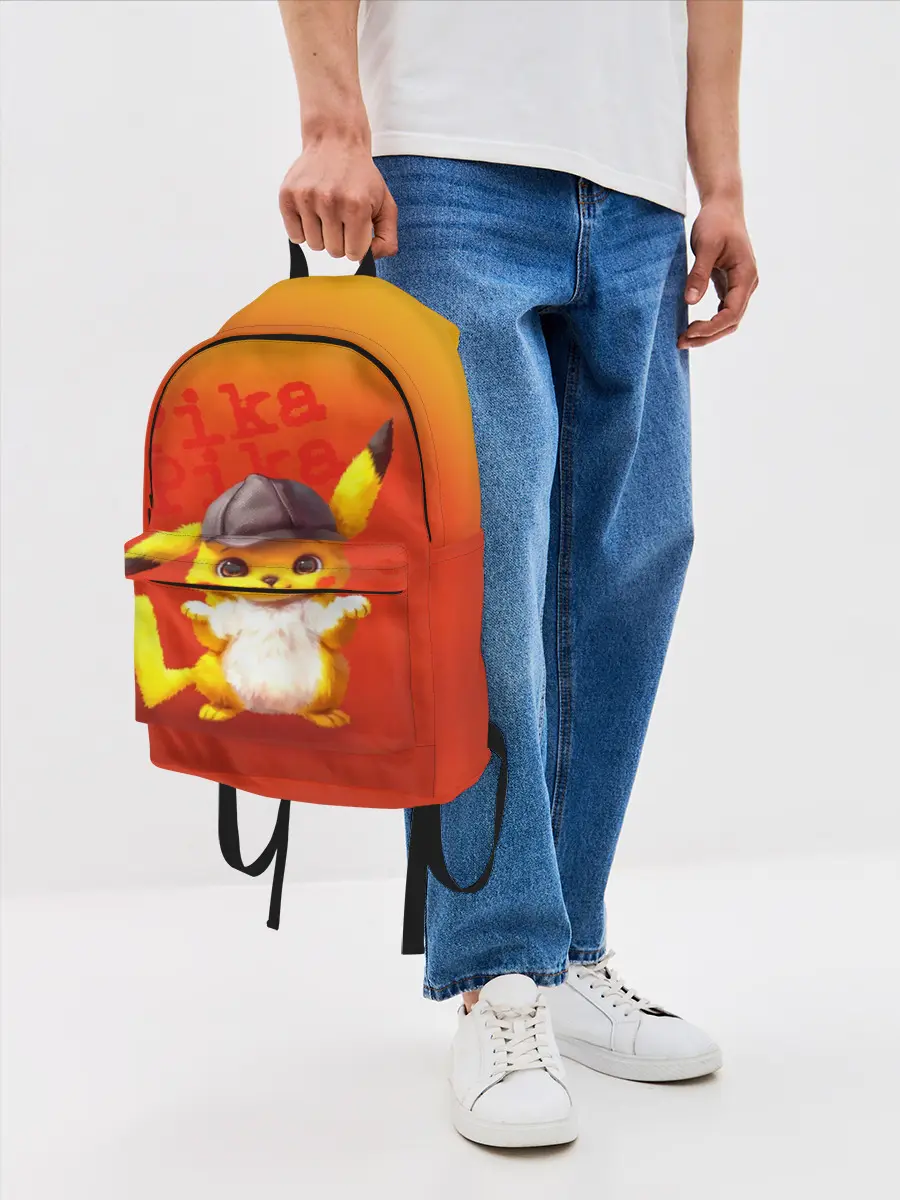 Рюкзак джинсовый / Пика - пика оранжевый