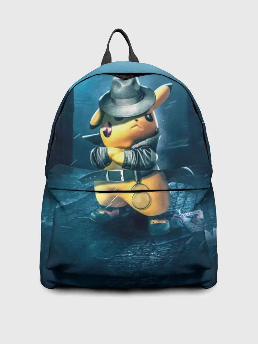 Рюкзак джинсовый / Пикачу Холмс