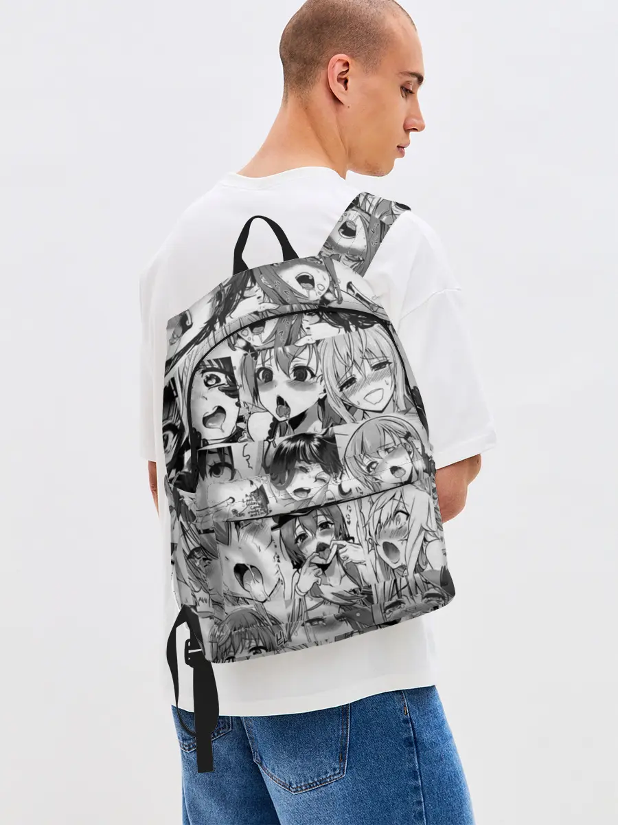 Рюкзак джинсовый / такое разное АХЕГАО. монохром