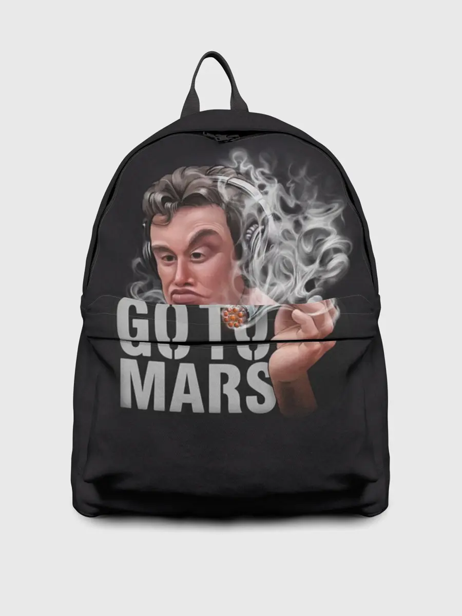 Рюкзак джинсовый / Илон Маск