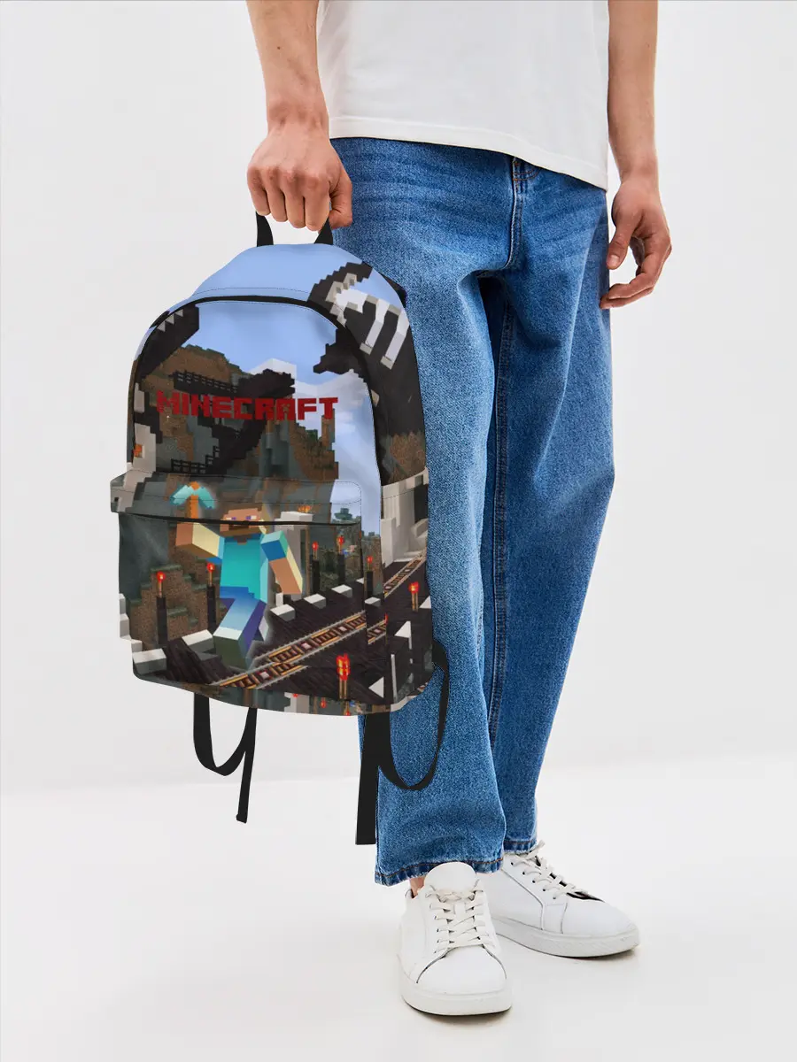 Рюкзак джинсовый / Minecraft