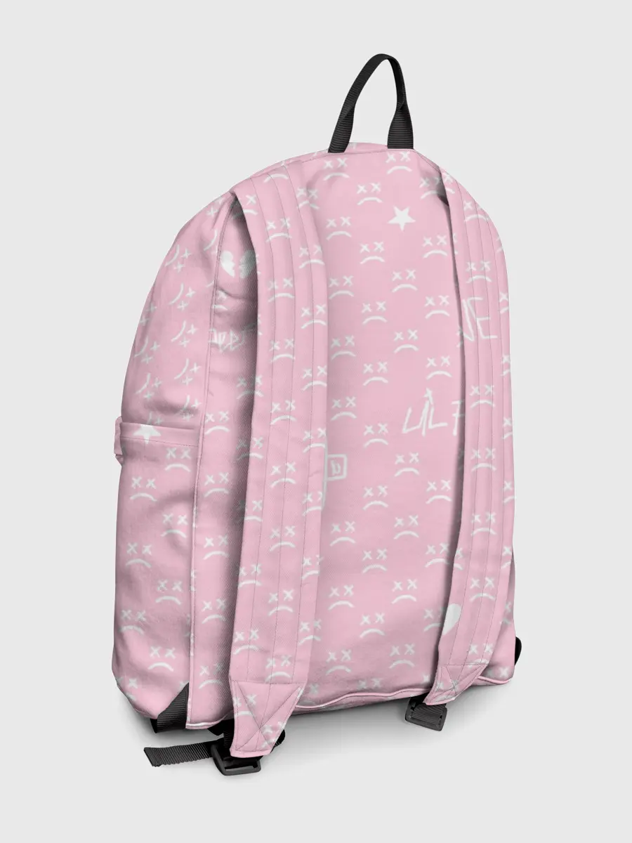 Рюкзак джинсовый / Lil Peep pink pattern