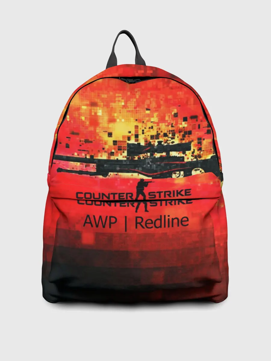 Рюкзак джинсовый / cs go:AWP:Red Line