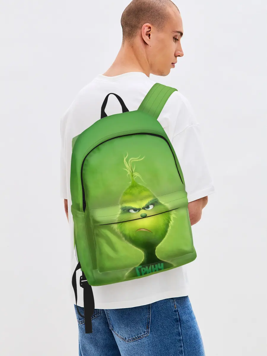 Рюкзак джинсовый / Гринч