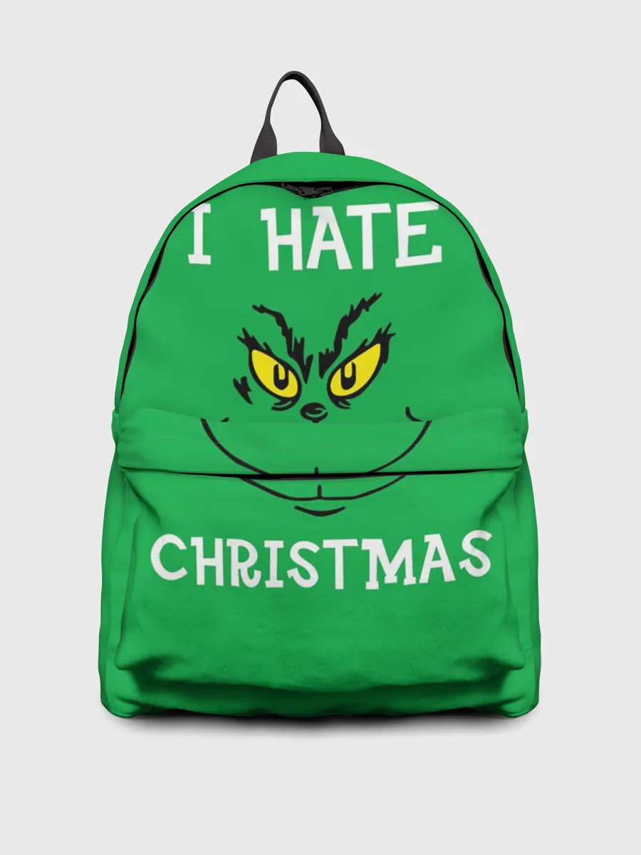 Рюкзак джинсовый / I hate christmas