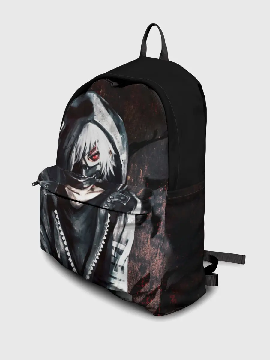 Рюкзак джинсовый / Ken Kaneki в капюшоне