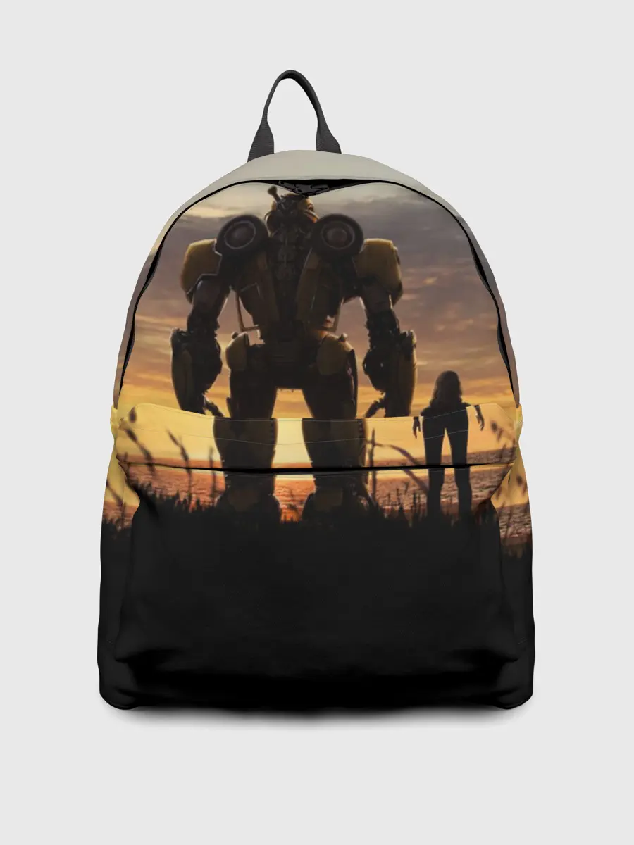 Рюкзак джинсовый / Бамблби и Чарли на закате