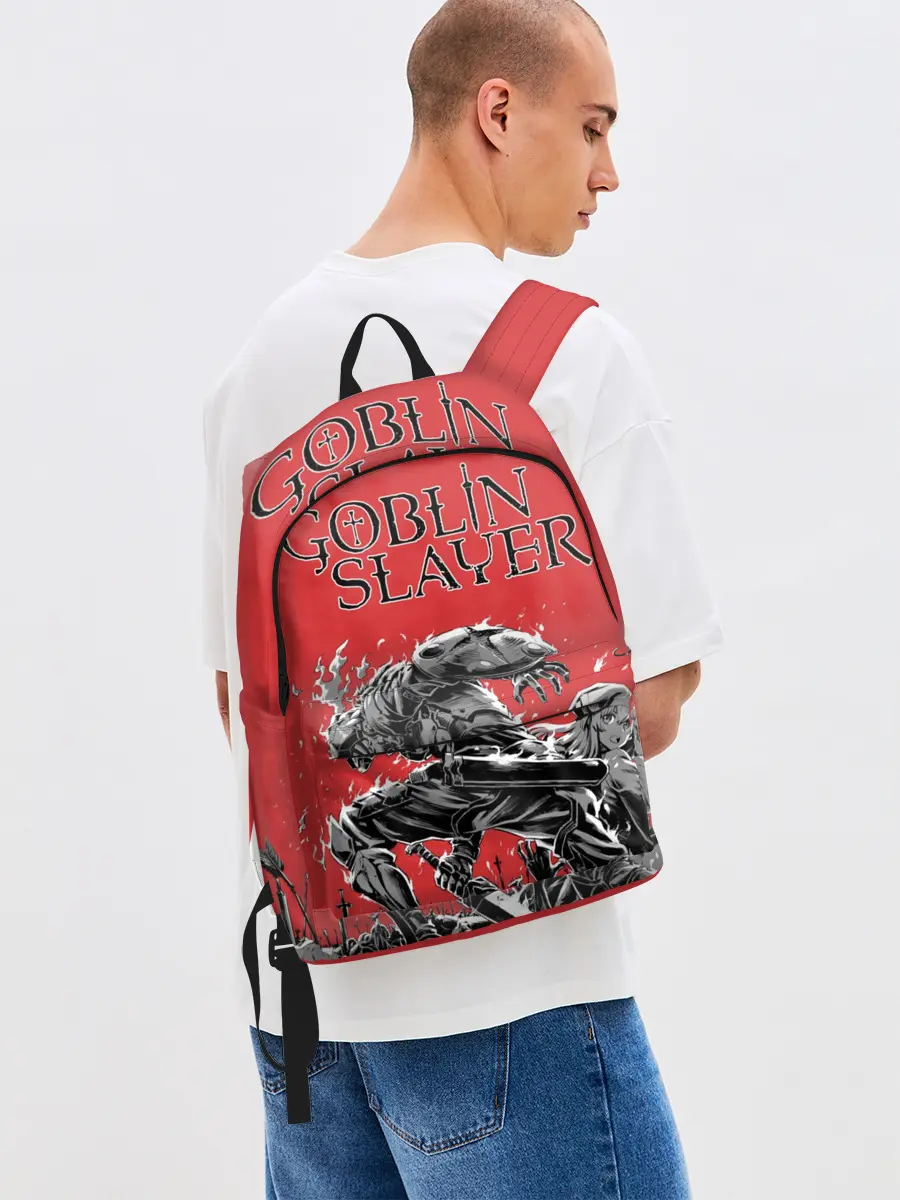 Рюкзак джинсовый / Убийца гоблинов и Жрица