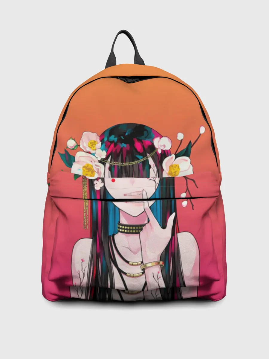 Рюкзак джинсовый / Девушка - сакура