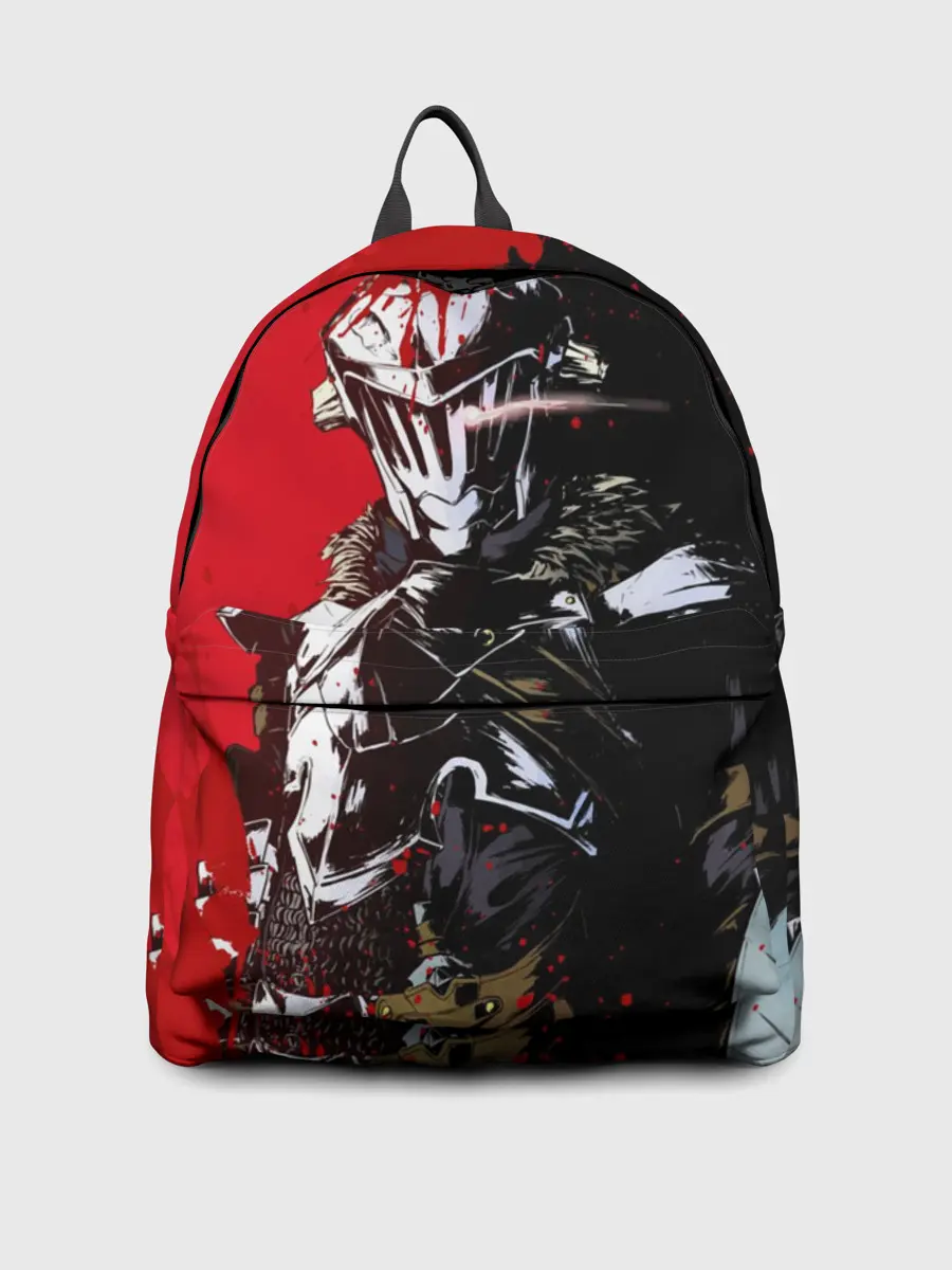 Рюкзак джинсовый / Goblin Slayer red and black