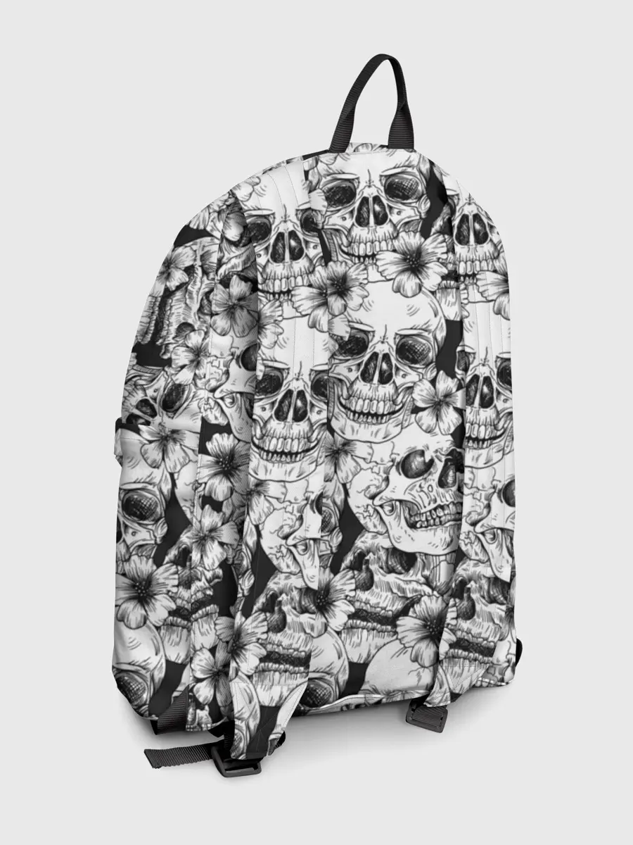 Рюкзак джинсовый / Черепа