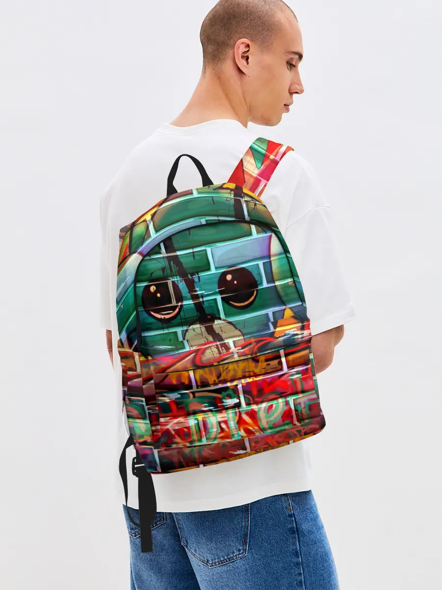 Рюкзак джинсовый / Милый Зверёк Граффити