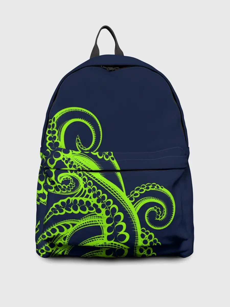 Рюкзак джинсовый / Кислотный осьминожка