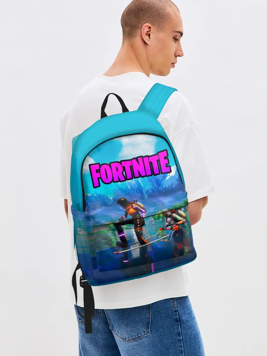 Рюкзак джинсовый / Fortnite повозка