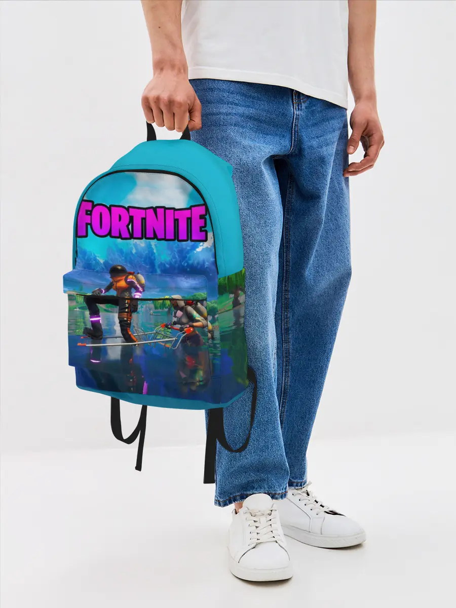 Рюкзак джинсовый / Fortnite повозка