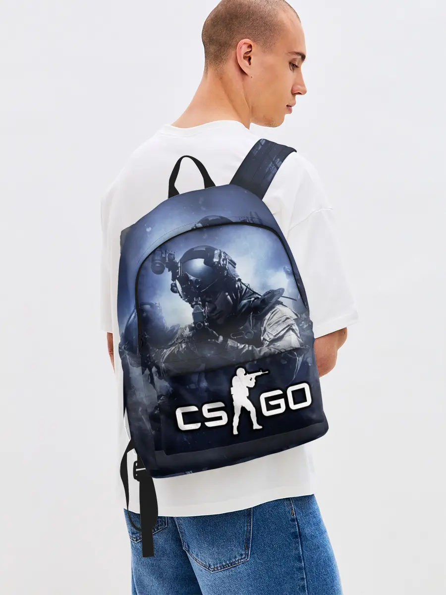 Рюкзак джинсовый / Counter Strike