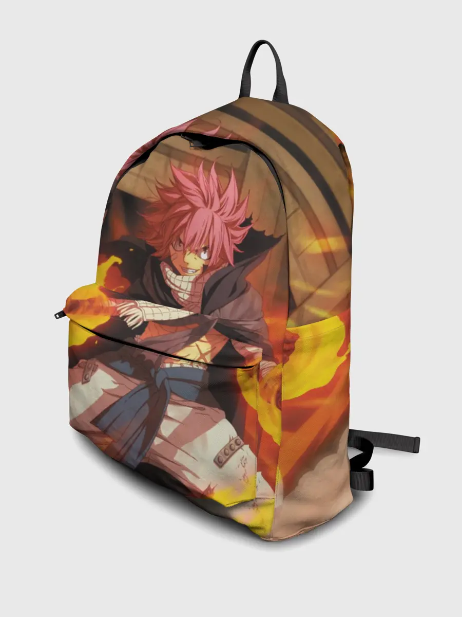 Рюкзак джинсовый / Нацу огненный боец