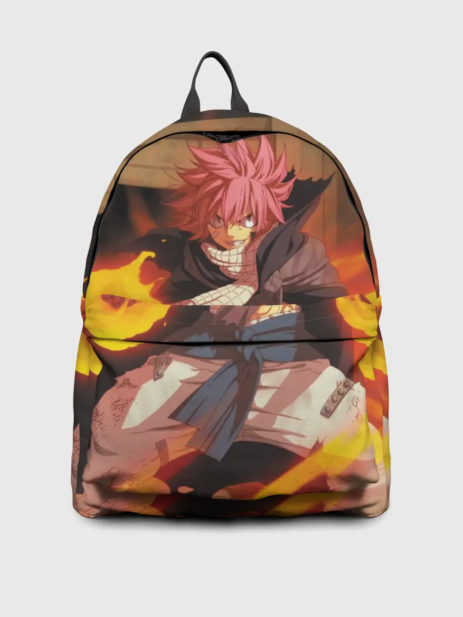 Рюкзак джинсовый / Нацу огненный боец