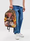 Рюкзак джинсовый / Нацу огненный боец
