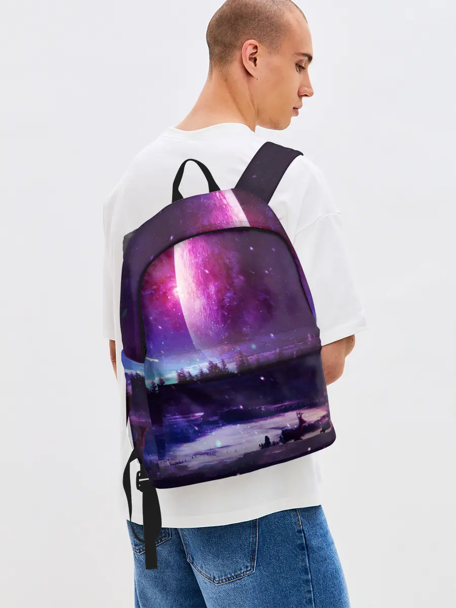 Рюкзак джинсовый / Северный закат