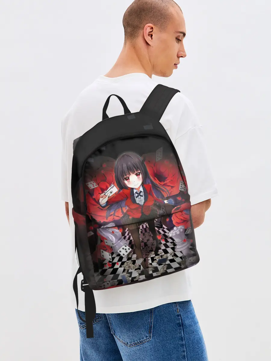 Рюкзак джинсовый / Kakegurui шахматная доска