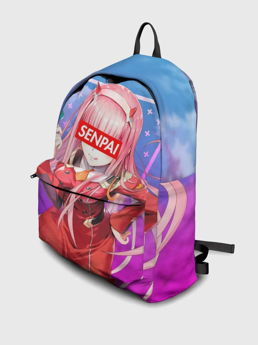 Рюкзак джинсовый / Anime Senpai Girl pink