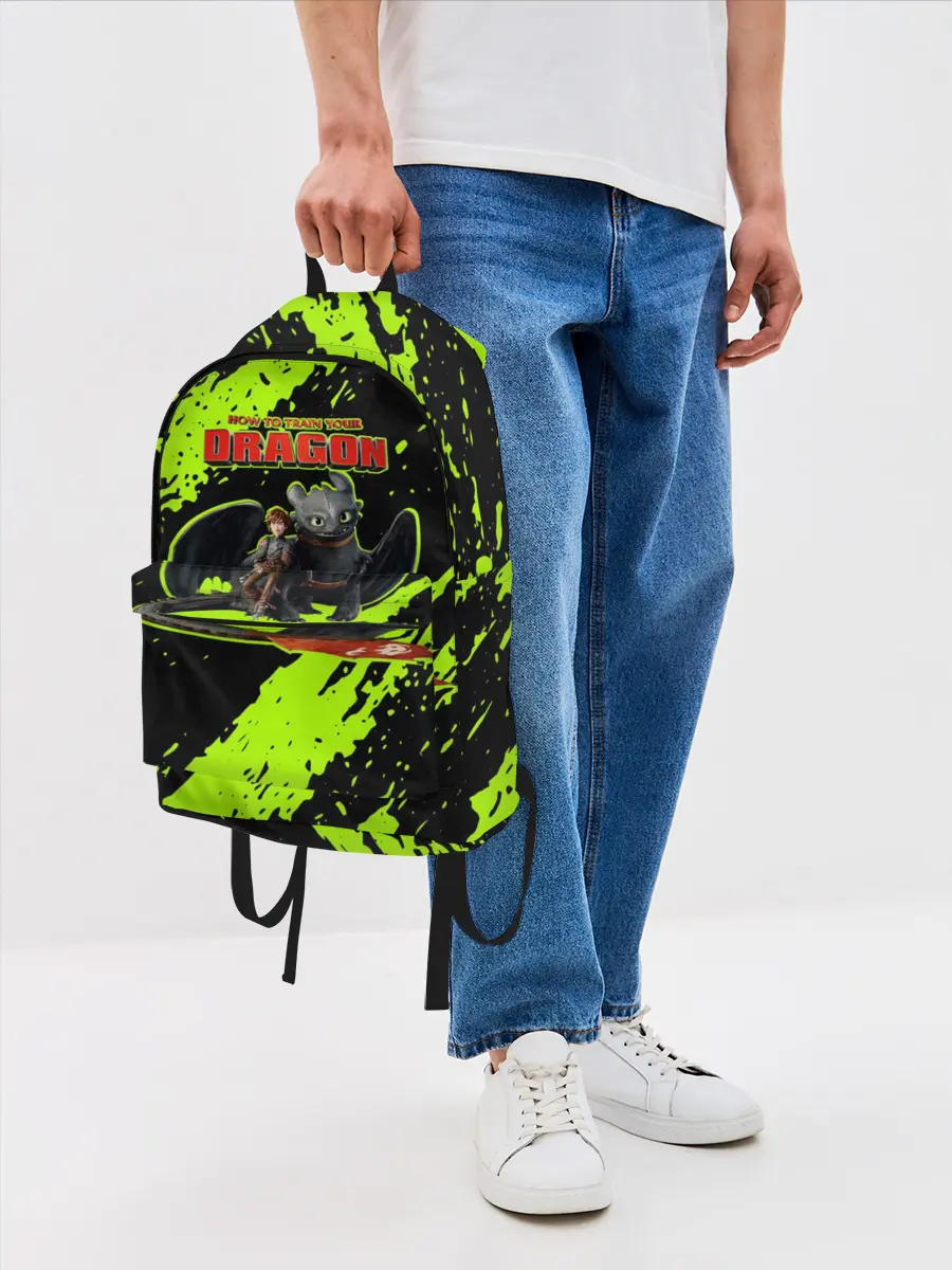 Рюкзак джинсовый / Как приручить дракона