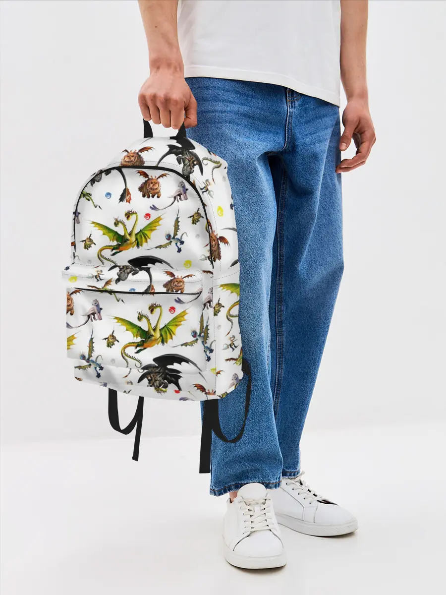 Рюкзак джинсовый / Как приручить дракона