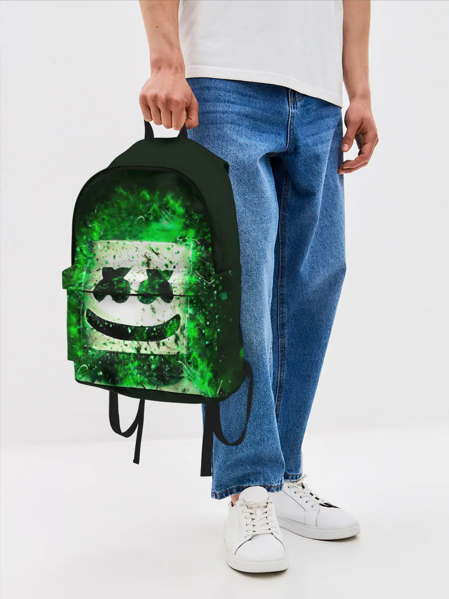 Рюкзак джинсовый / Marshmello