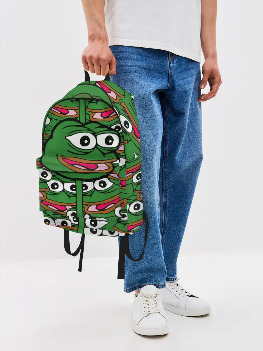 Рюкзак джинсовый / Good / Sad frog