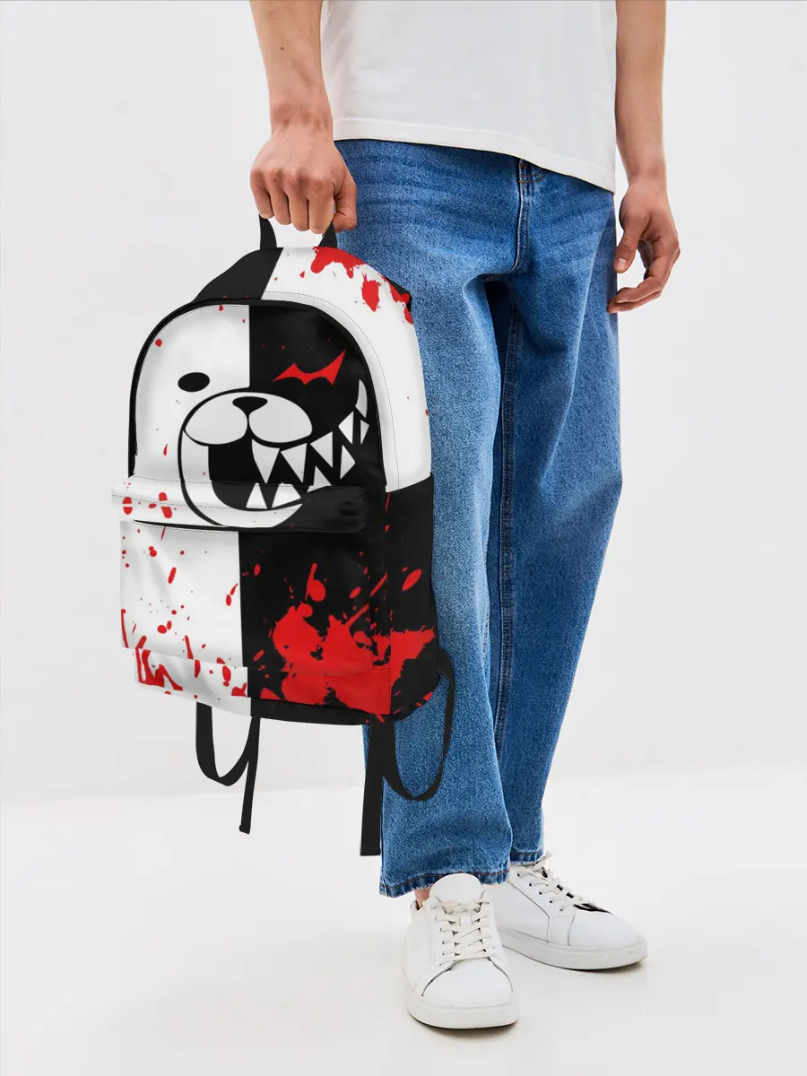 Рюкзак джинсовый / MONOKUMA Blood