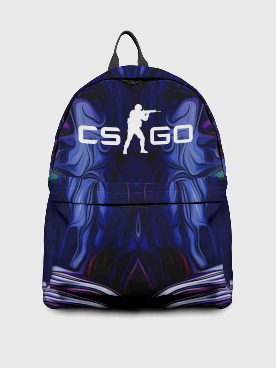 Рюкзак джинсовый / CS GO WAVES SKIN