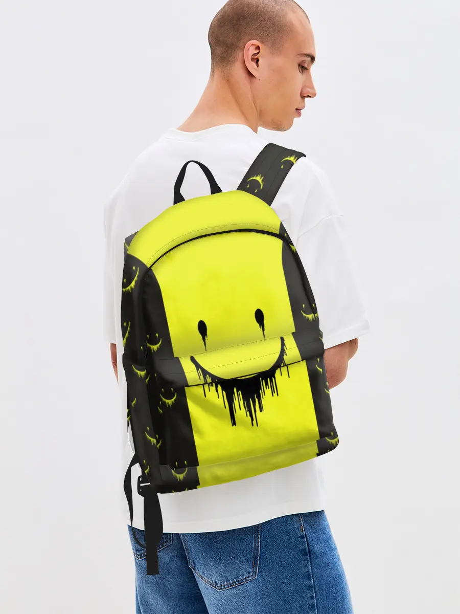 Рюкзак джинсовый / Смайлик