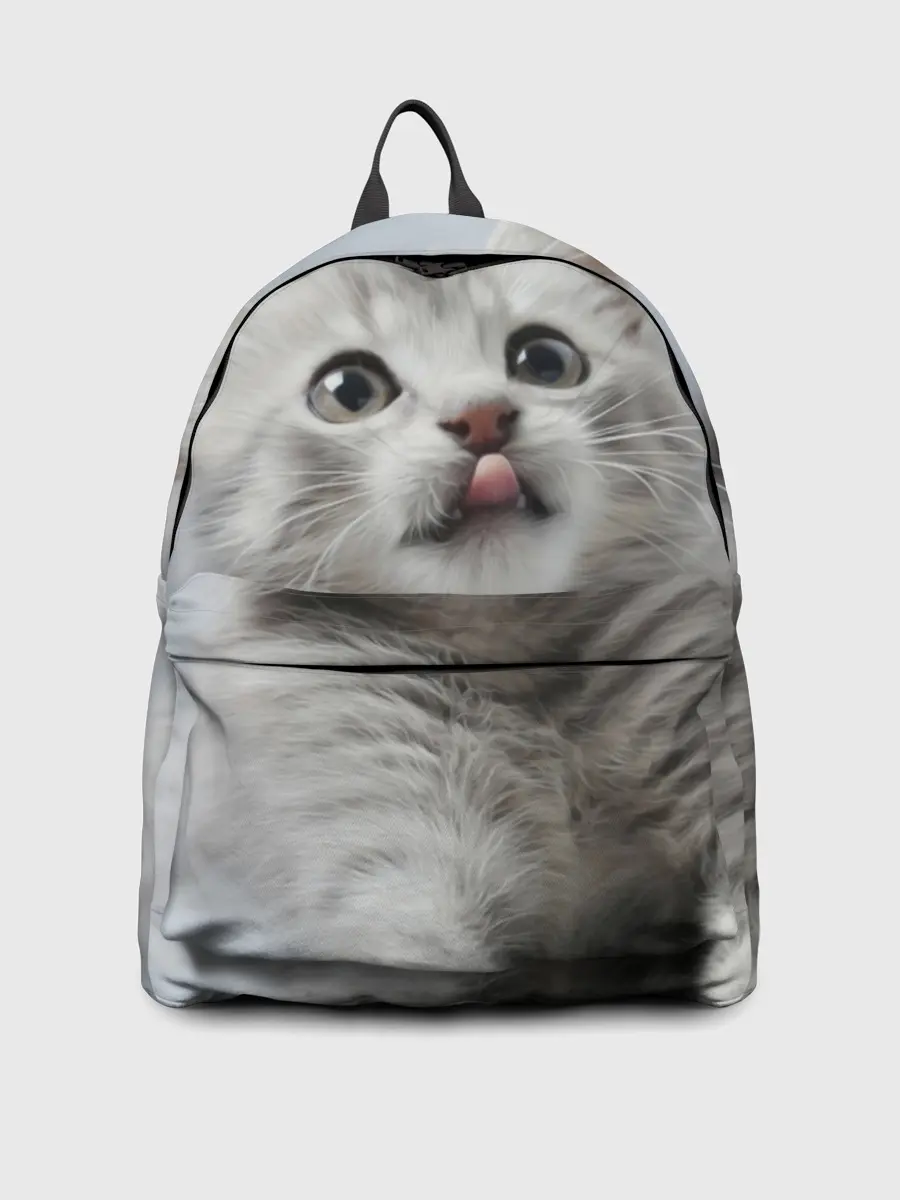 Рюкзак джинсовый / Котенок