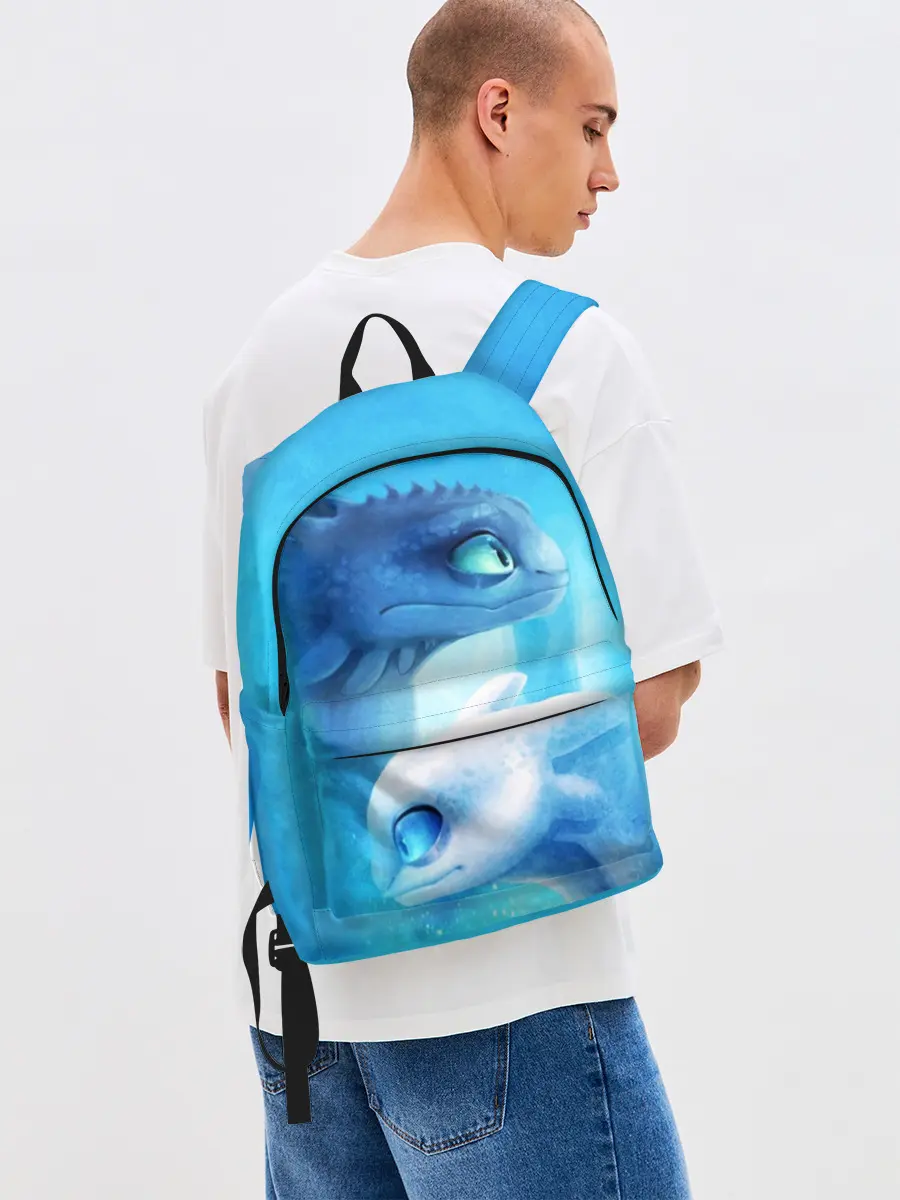 Рюкзак джинсовый / как приручить дракона