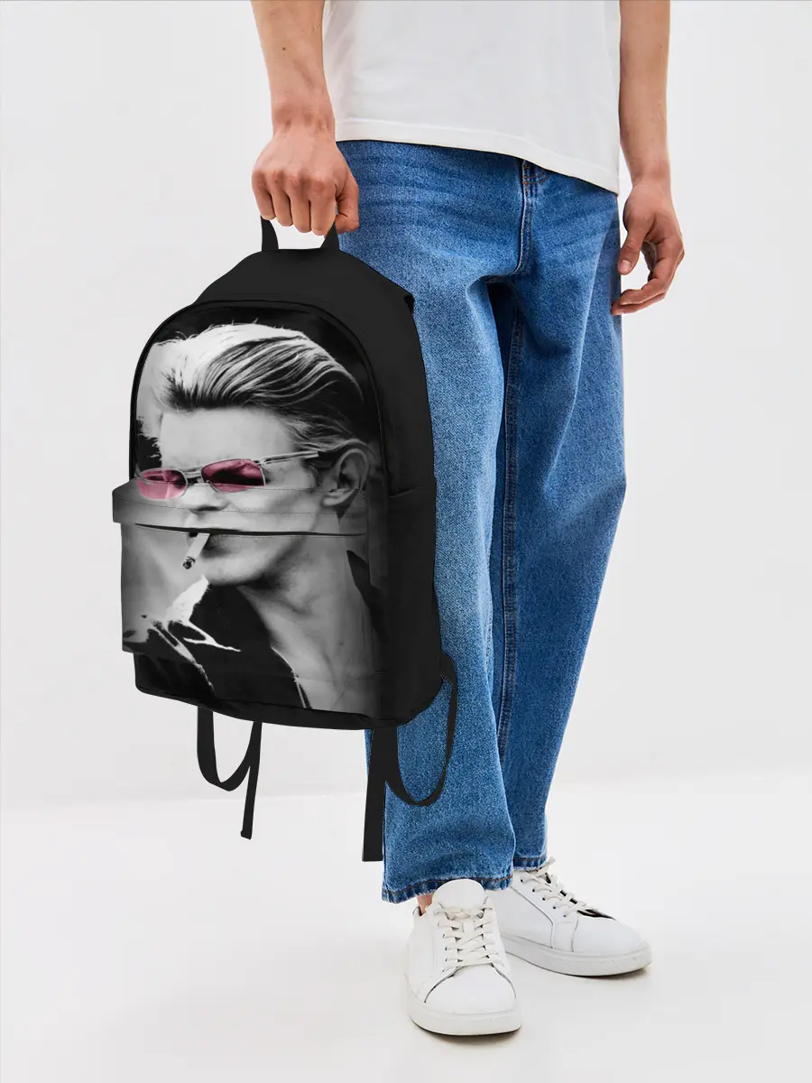 Рюкзак джинсовый / Дэвид Боуи