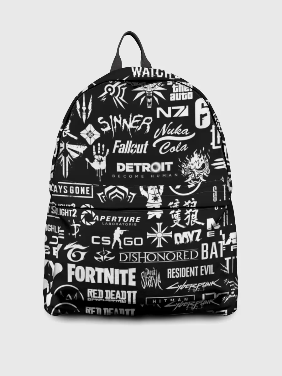 Рюкзак джинсовый / ЛОГОТИПЫ ИГР
