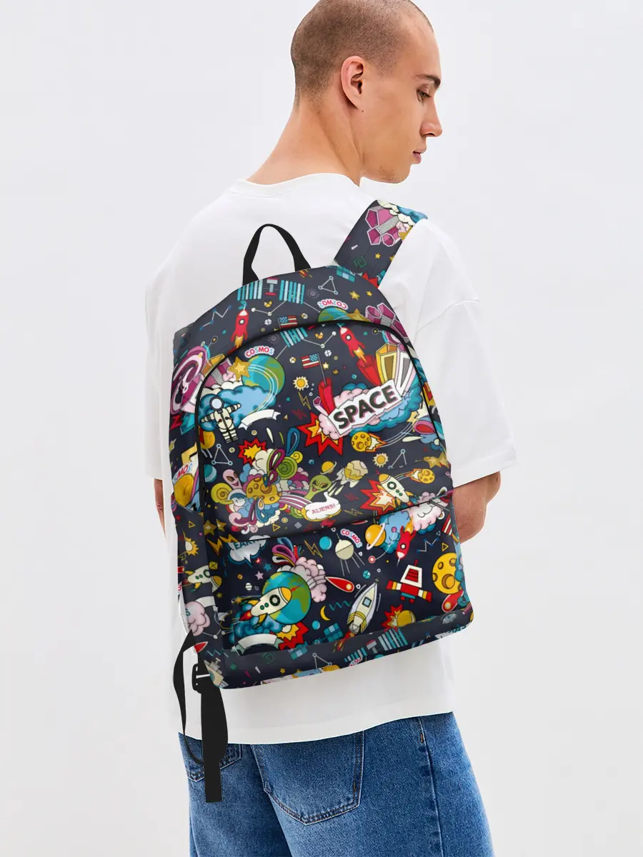 Рюкзак джинсовый / Космос