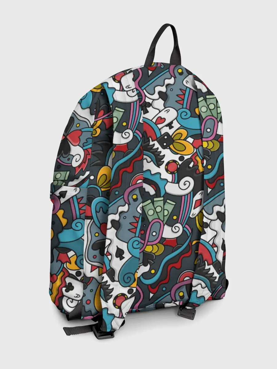 Рюкзак джинсовый / Покерный коллаж