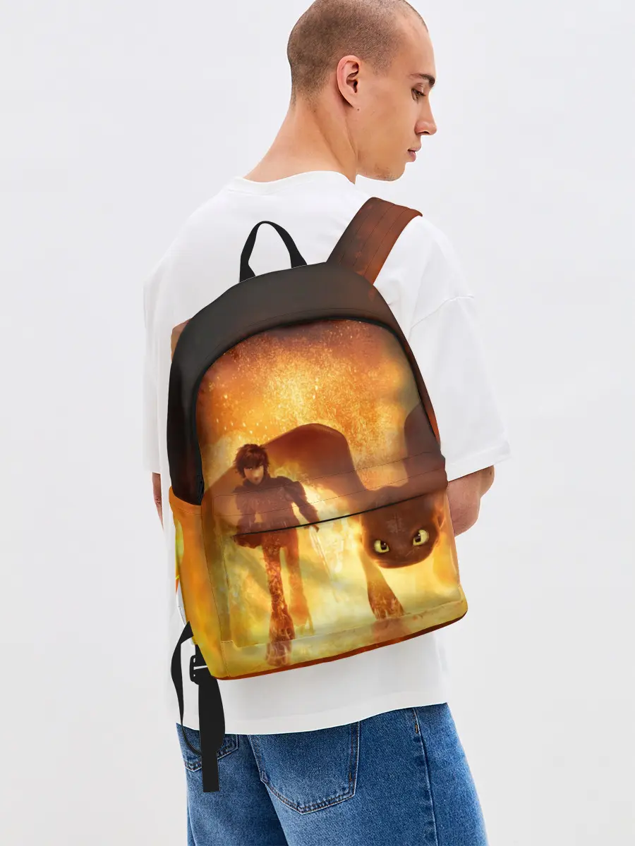 Рюкзак джинсовый / Как приручить дракона