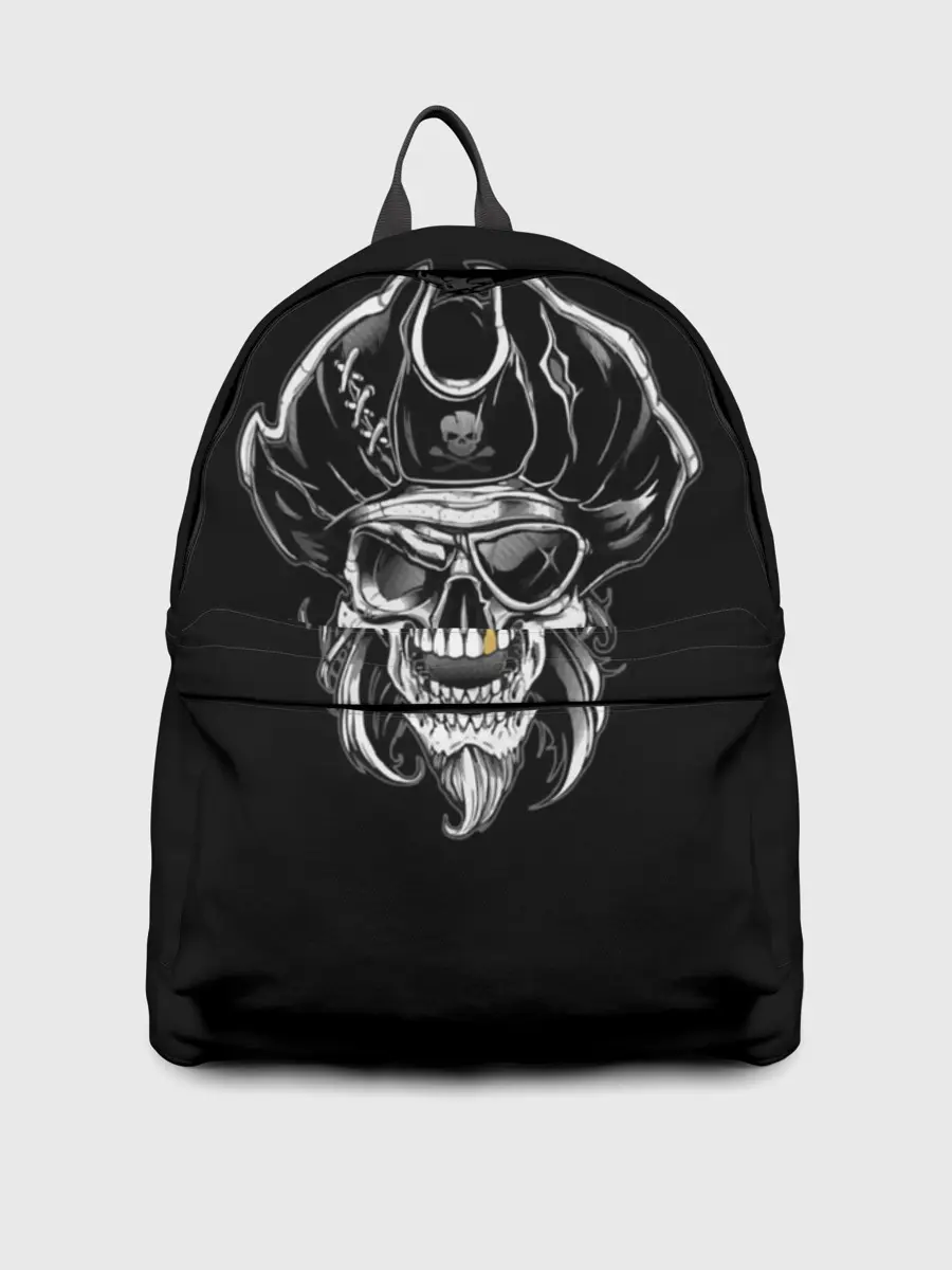 Рюкзак джинсовый / Пиратский череп