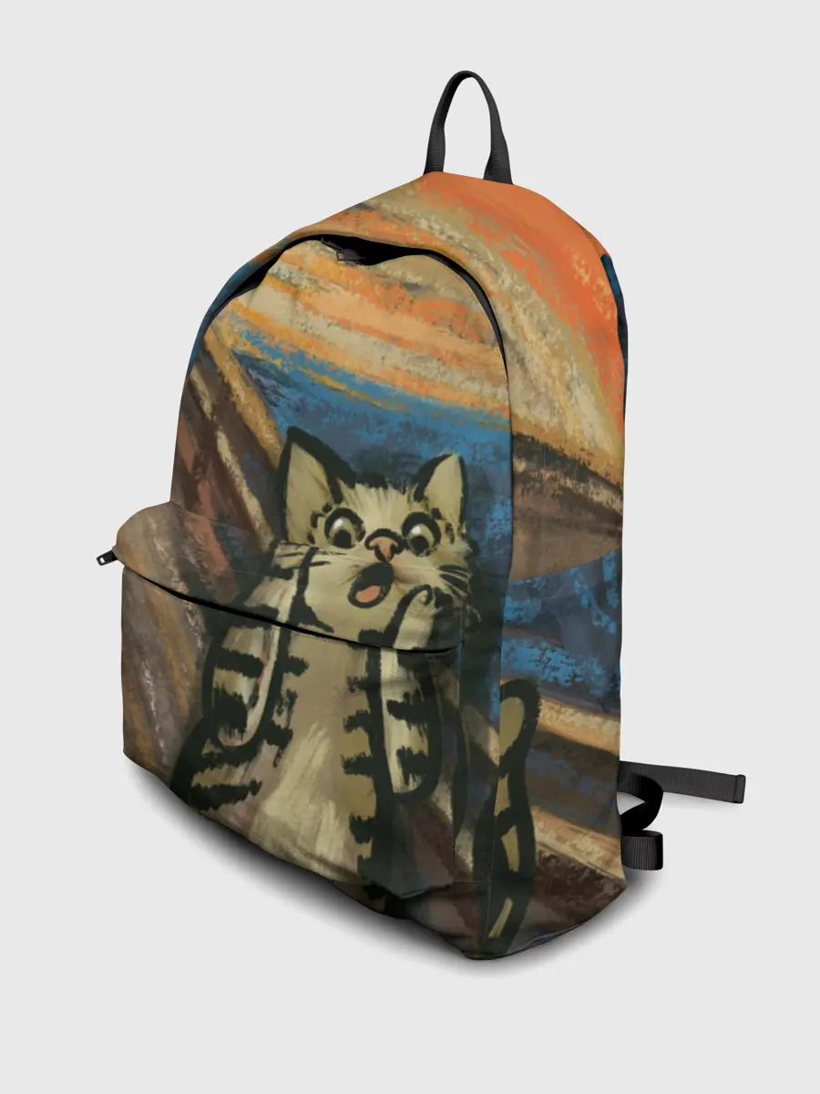 Рюкзак джинсовый / Крик котика