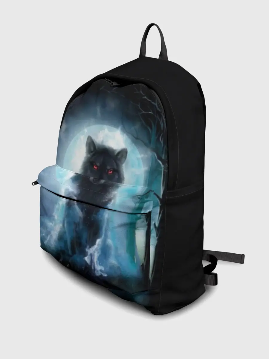 Рюкзак джинсовый / волк