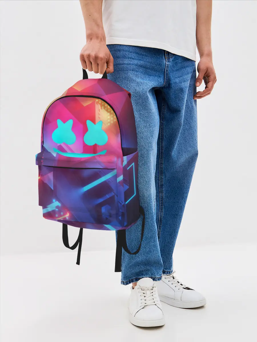 Рюкзак джинсовый / Marshmello