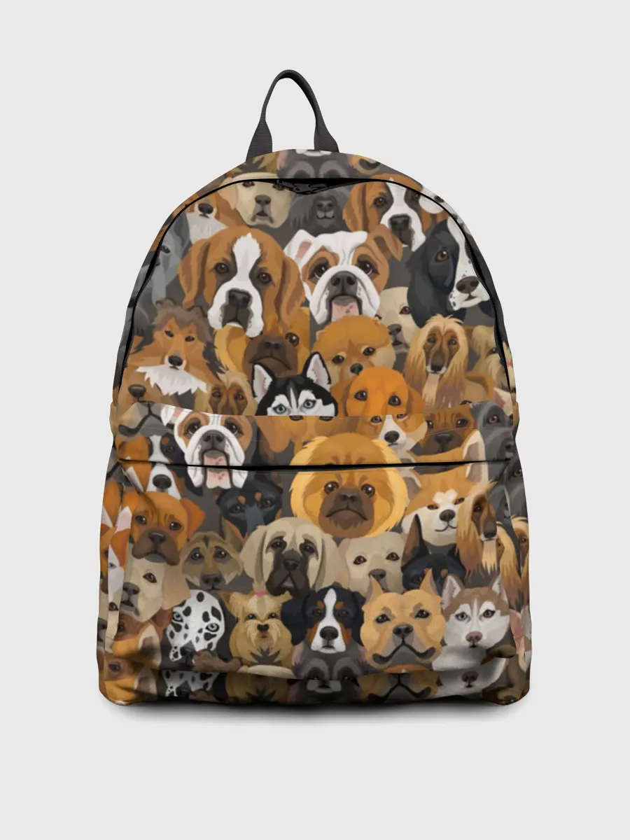 Рюкзак джинсовый / Собаки