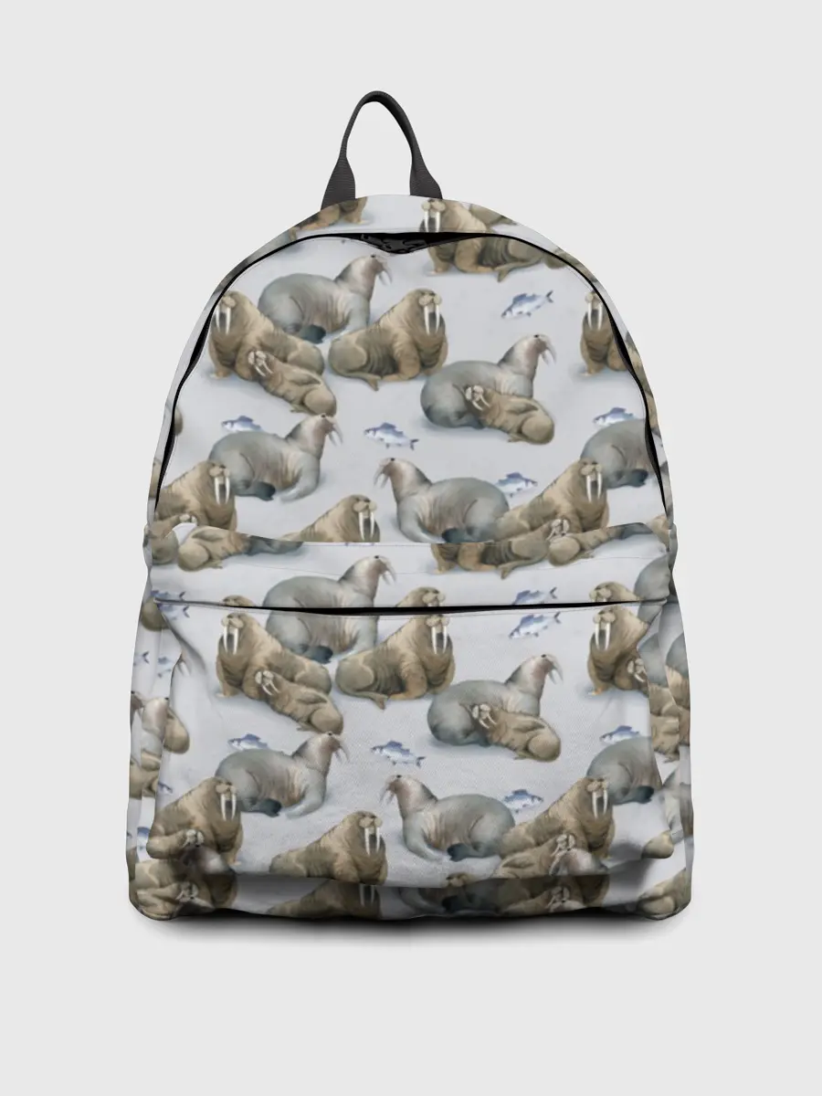 Рюкзак джинсовый / Моржи