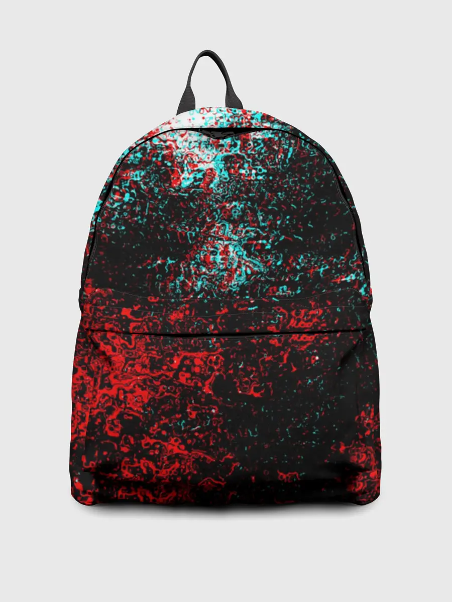 Рюкзак джинсовый / БРЫЗГИ КРАСОК GLITCH