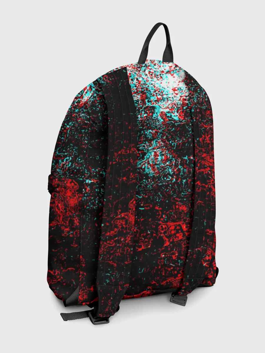 Рюкзак джинсовый / БРЫЗГИ КРАСОК GLITCH